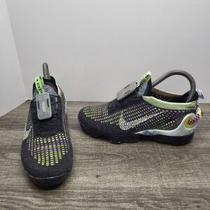 Nike Air VaporMax 2020 Flyknit Black Multi Barely Volt  Women Sz 6 CT1933 001
